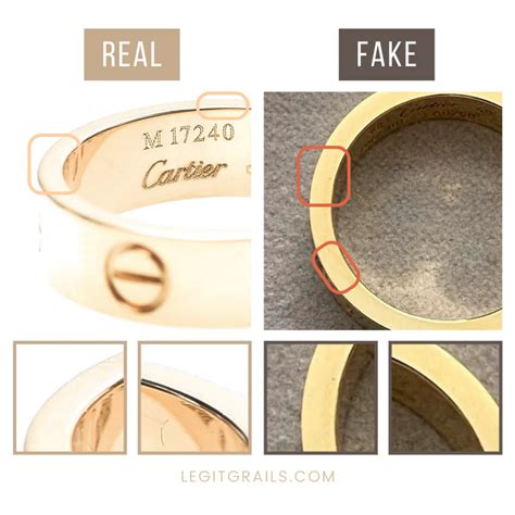 cartier ring fake vs real|cartier 750 52833a star110.